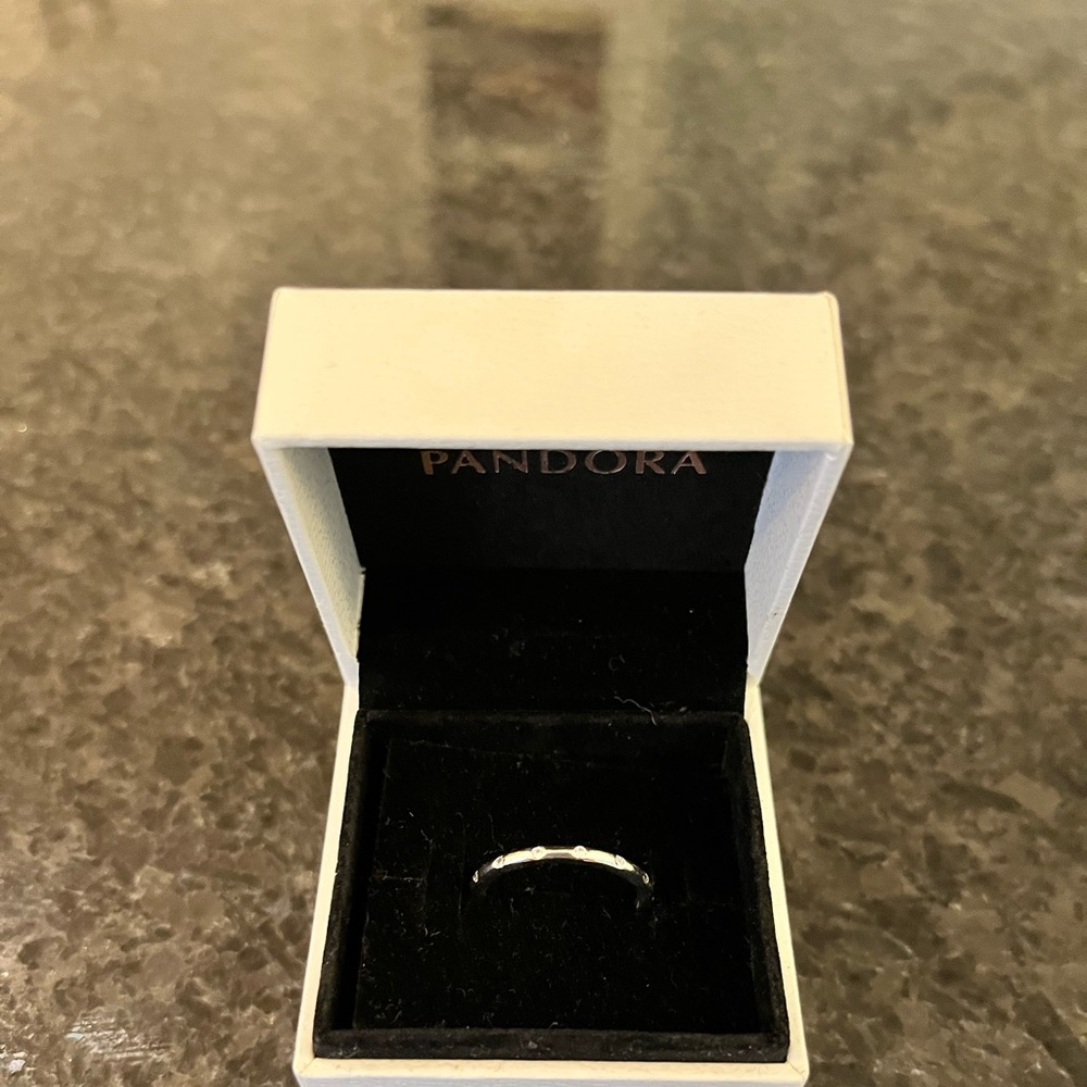 Pandora Simple Sparking Eternity Band Ring